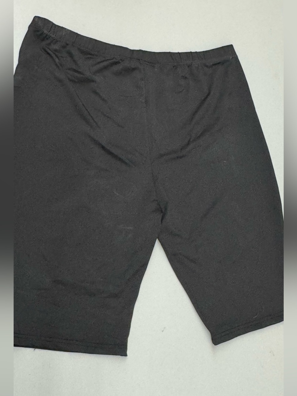 Women’s Plus Size High-Waist Black Shorts — Elastic Waist Comfort 2XL